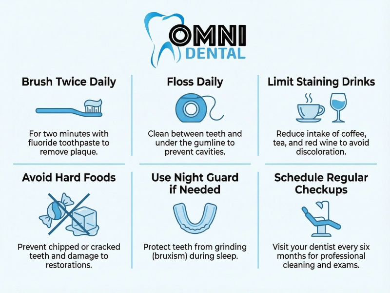 Daily cleaning habits that protect veneers
