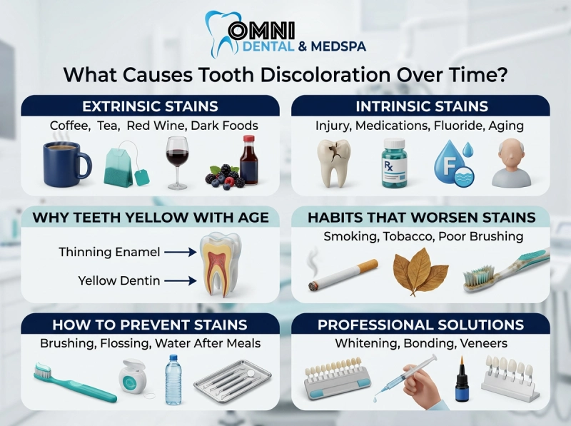 Main Causes of Stained Teeth