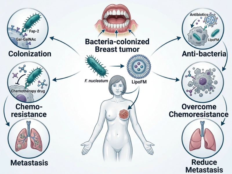 New research links oral bacteria to development and progression of breast cancer