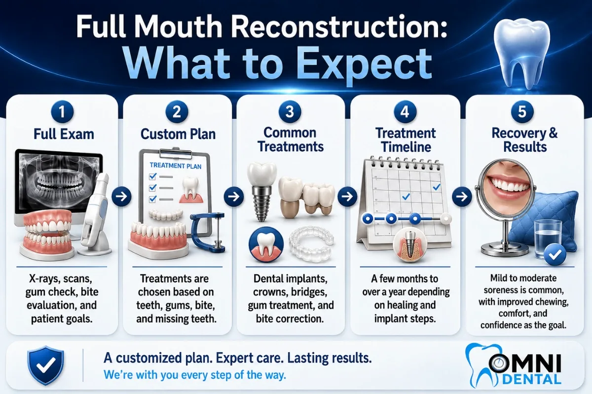 Full Mouth Reconstruction-What to Expect at Each Stage