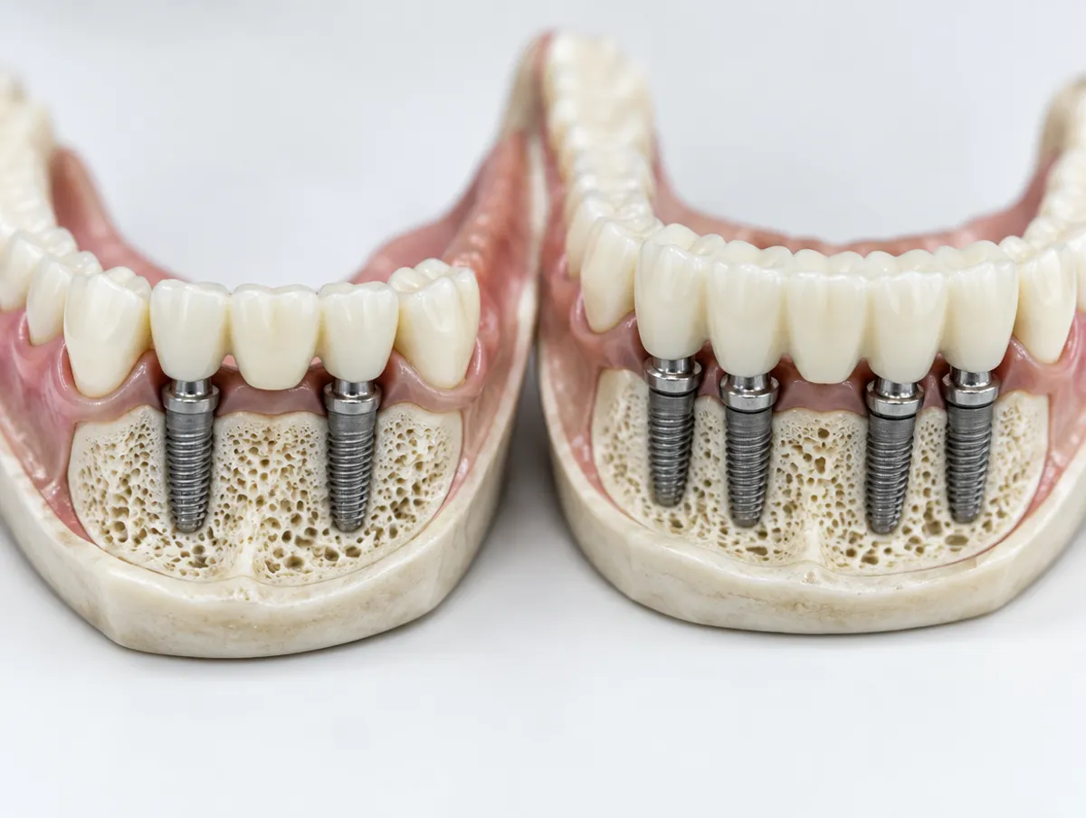 How many implants does a snap-in denture need: Omni Dental, Arlington Heights, IL