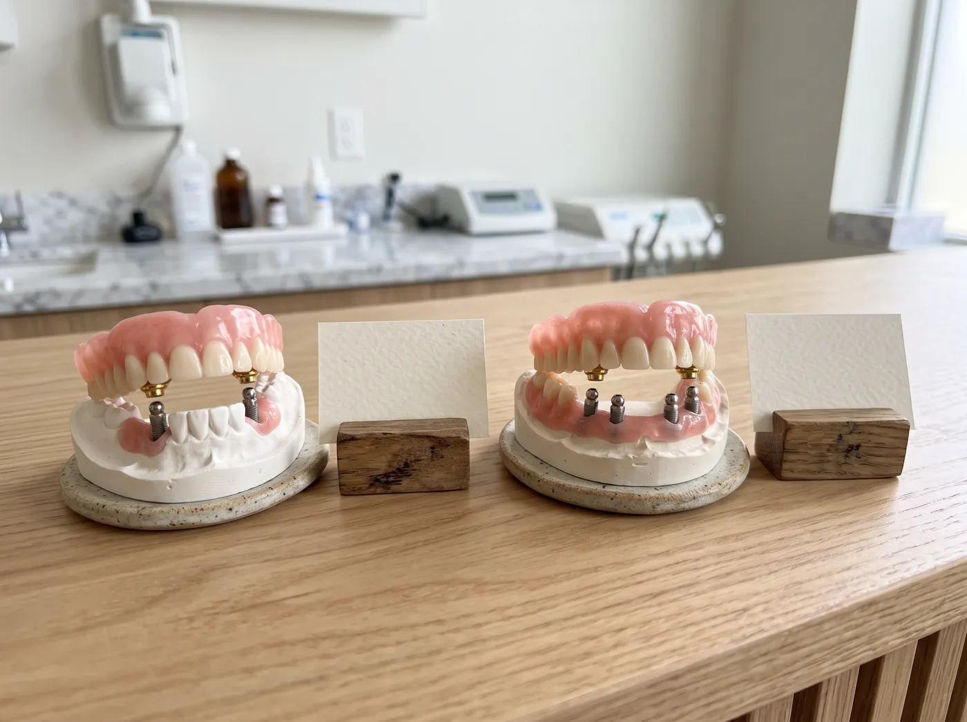 What sets the price of a snap in denture at Omni Dental in Arlington Heights, IL