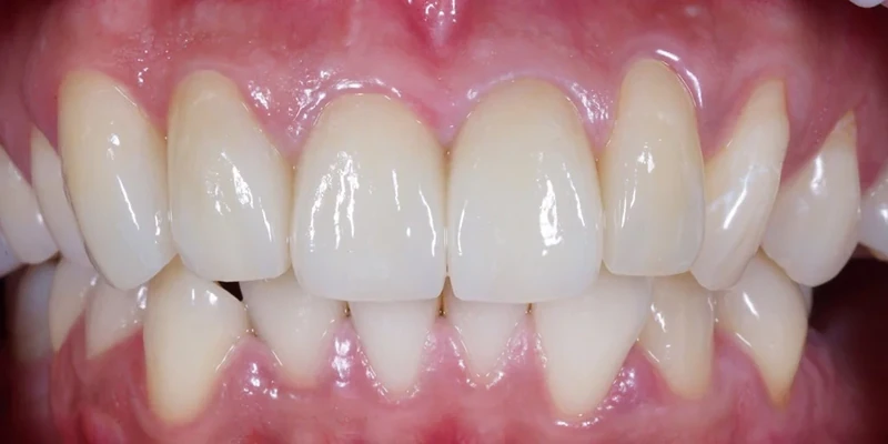 After smile restoration case 4: the same patient's teeth after treatment at Omni Dental