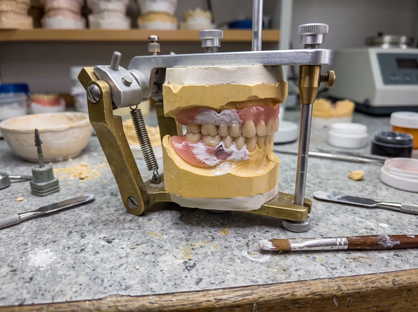 Denture fit check at Omni Dental in Arlington Heights, IL