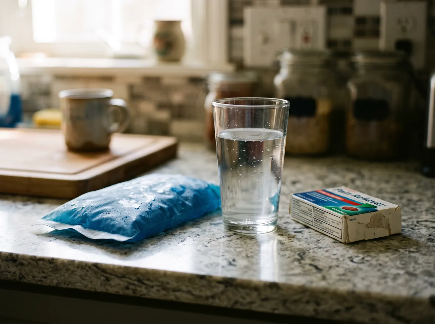 Tooth pain ice pack at Omni Dental in Arlington Heights, IL