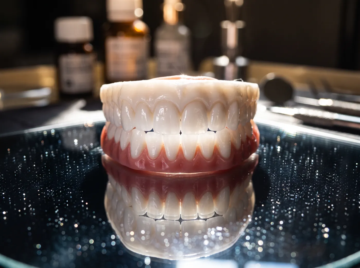 Bright smile after whitening at Omni Dental in Arlington Heights, IL