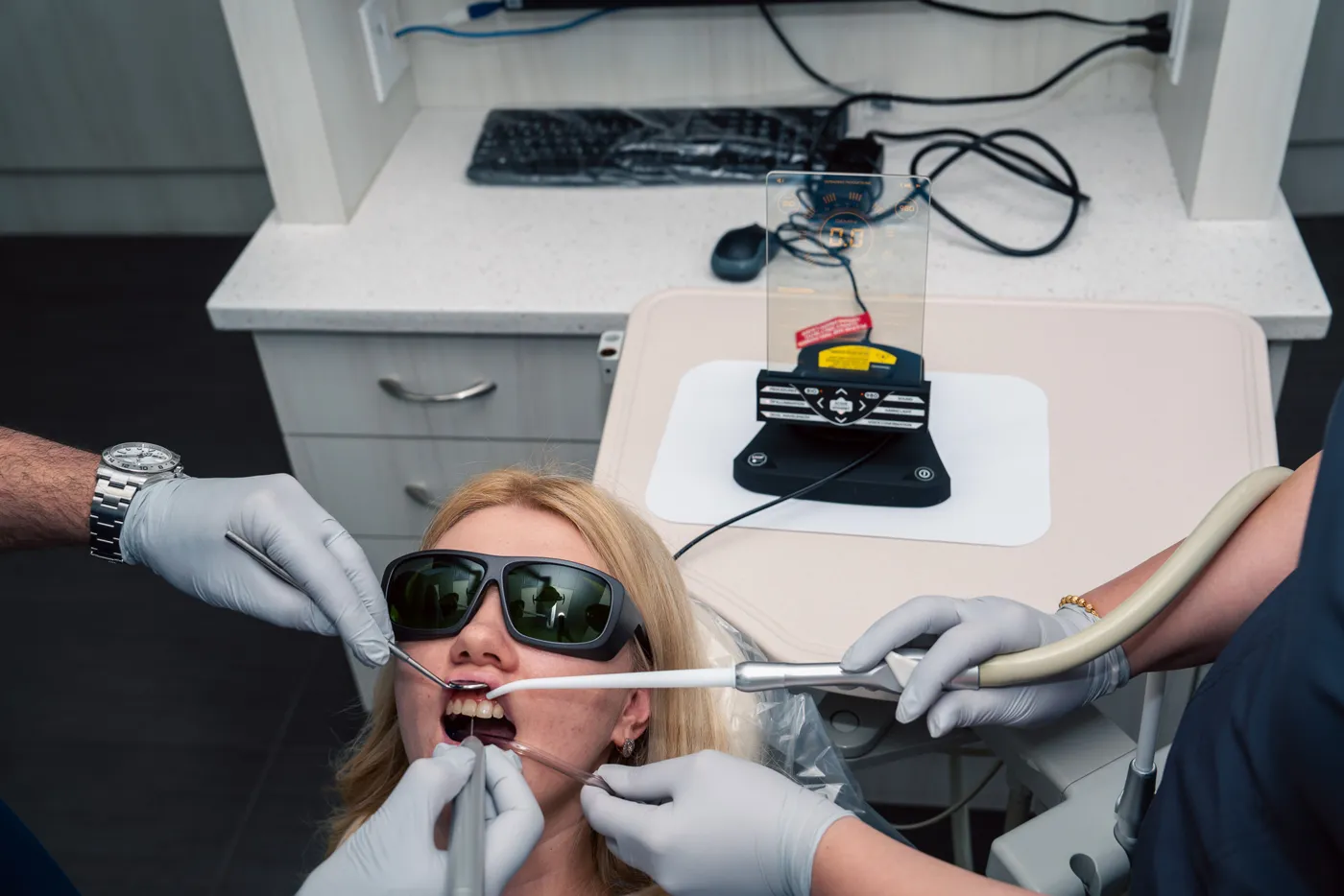 Dental hygiene visit at Omni Dental in Arlington Heights, IL