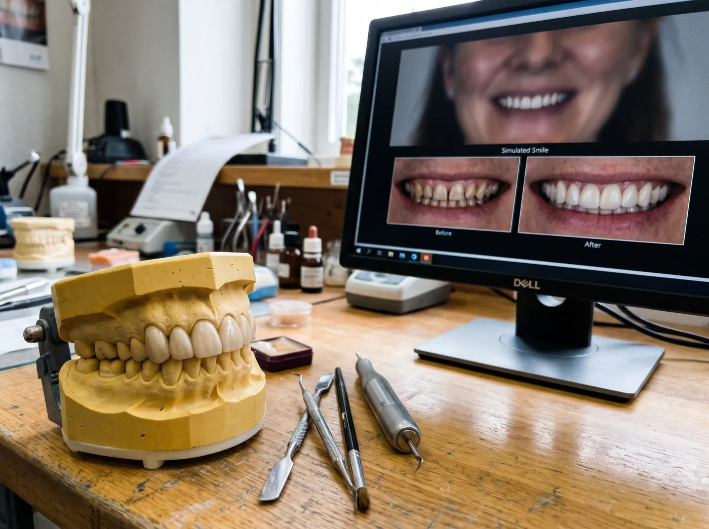 How is your resin smile shaped and previewed at Omni Dental in Arlington Heights, IL